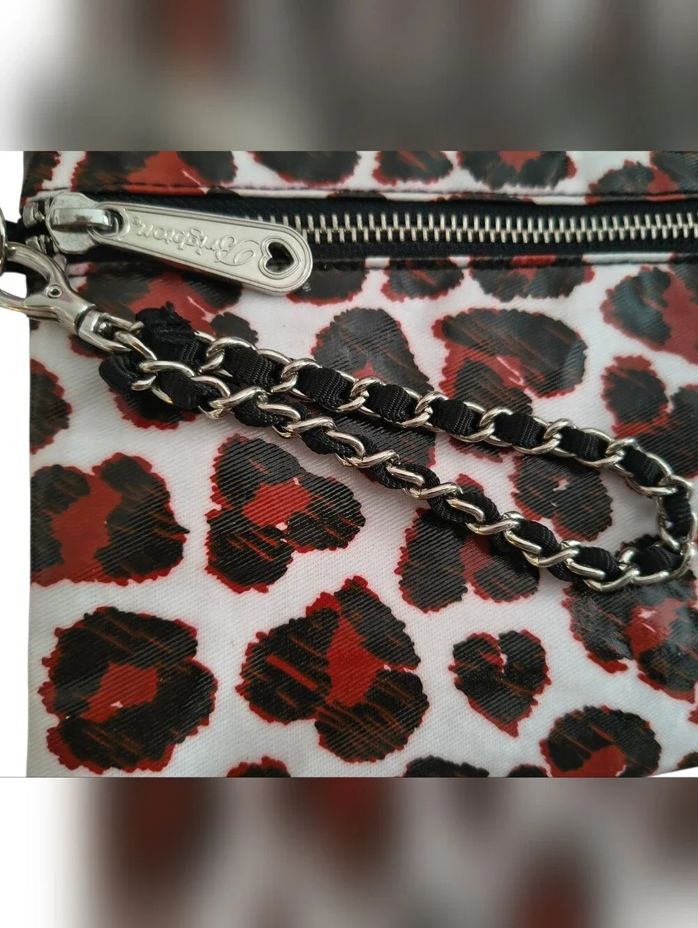Brighton Coated Leopard Print Wristlet/Clutch